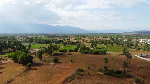 Aerial view of a Farm 스톡 동영상 258812772