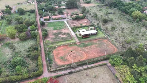 Aerial View of a farm Video stock 325593257