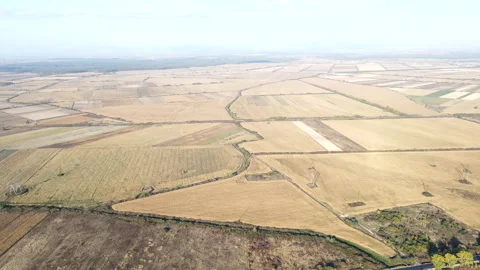 Aerial view of farmer fields Stock Footage 172192205