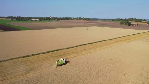 Aerial view, farmer Stock Footage 147334778