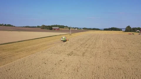 Aerial view, farmer Stock Footage 147334799
