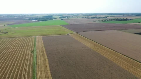 Aerial view, farmer 库存影片 147334807