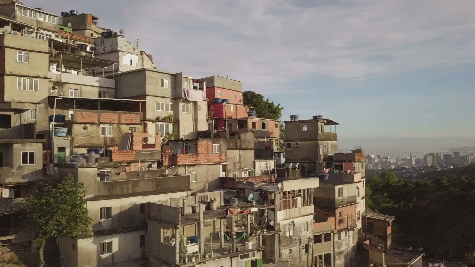 Aerial View Of Favela In Rio De Janeiro Stock Video Pond5