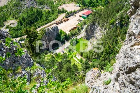 Aerial view from via ferrata