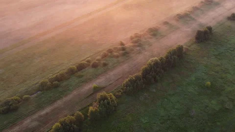 Aerial view of the field Stock Footage 170720309