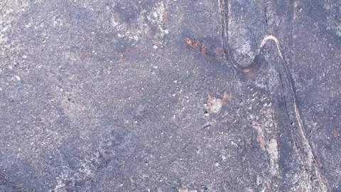 Aerial view of flat burnt surface The Concept of Void Stock-Footage 323473008