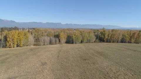Aerial view of flathead River in Northwest Montana, 4K Stockbeeldmateriaal 104720084