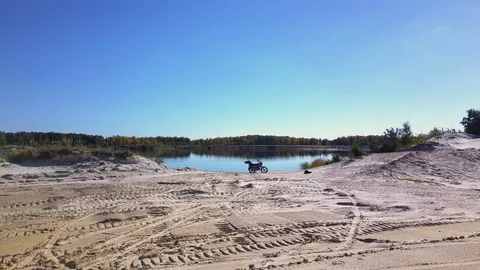 Aerial view; flight over the chopper Stock Footage 96095413