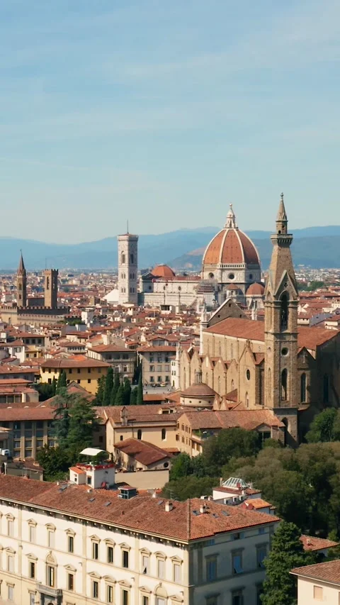 Aerial view of Florence Stock Footage 221485955