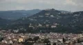 Aerial View of Florence, Italy, Beautiful Landscape, Tuscany Hills, Olive Trees HD Footage