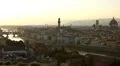 Aerial View of Florence, Italy, Florence Cathedral, Palazzo Vecchio, Ponte HD Footage
