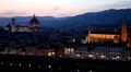 Aerial View of Florence, Italy, Florence Cathedral, Duomo, Santa Croce Church HD Footage