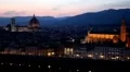 Aerial View of Florence, Italy, Florence Cathedral, Duomo, Santa Croce Church HD Footage