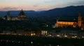 Aerial View of Florence, Italy, Florence Cathedral, Duomo, Santa Croce Church HD Footage