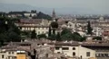 Aerial View of Florence, Italy, The Ponte Vecchio (Old Bridge), Arno River HD Footage