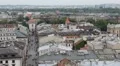 Aerial View of Florianska Street, St. Florian's Gate, Church of St. Florian HD Footage