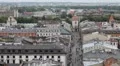 Aerial View of Florianska Street, St. Florian's Gate, Church of St. Florian HD Footage