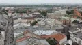 Aerial View of Florianska Street, St. Florian's Gate, Church of St. Florian HD Footage