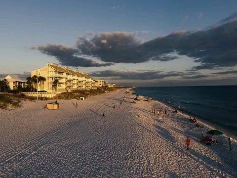 Aerial view of the Florida Beach Video stock 70819952