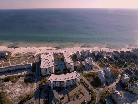 Aerial view of the Florida Beach Stock Footage 70821521
