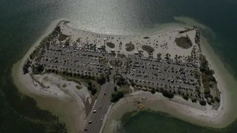 Aerial view of Florida Coastline, West Coast of Florida Stock Footage 160382453