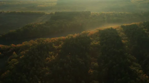 Aerial View: Flying over the fields, near Bakhchisaray, Crimea. Stock Footage 36654179