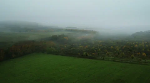 Aerial View: Flying over the fields, near Bakhchisaray, Crimea Stock Footage 36818021
