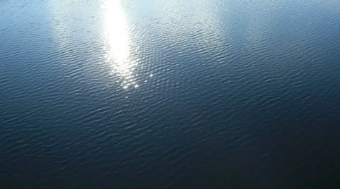 Aerial View. Flying over the mountain lake. Aerial camera shot. Altai, Siberia. Stock Footage 33851684