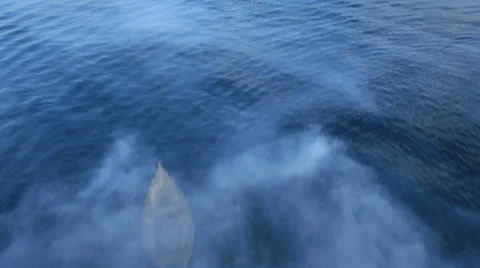Aerial View. Flying over the mountain lake. Aerial camera shot. Altai, Siberia. Stock Footage 33980367