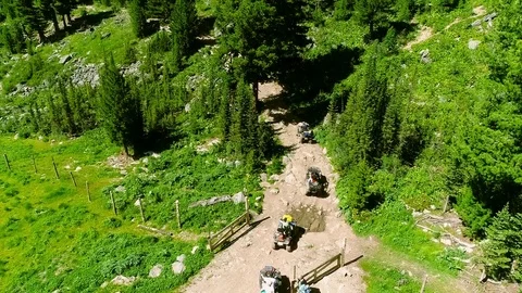 Aerial View. Flying over the Mountain Lake. Altai. Siberia. Karakolsky Lakes. Ph Stock Footage 77903030