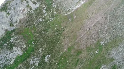 Aerial View. Flying over the Mountain Lake. Altai. Karakolsky Lakes Expedition Stock Footage 78692957