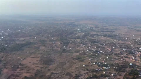 Aerial view flying over Mwanza in Tanzania Stock Footage 341822806