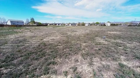 Aerial View Flying From Suburbs Stock Footage 48874431