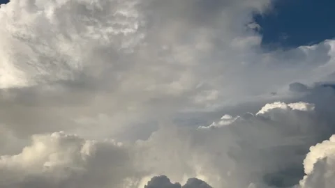 Aerial view flying through the clouds 스톡 동영상 249383931