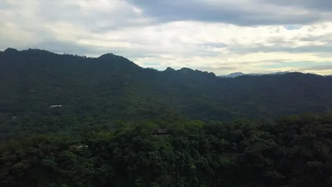 Aerial View of Forested Mountain Ridge in Taiwan 4K Stock Footage 346050190