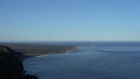 Aerial view of Forillon Coast Stock Footage 143165587