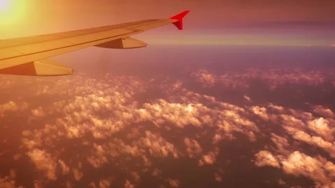 Aerial view form airplane window Stock Footage 132595300