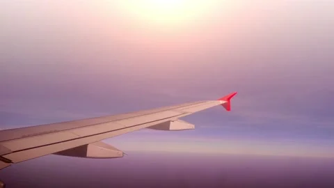 Aerial view form airplane window Stock Footage 132595411