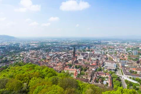 Aerial view of Freiburg im Breisgau, Germany Stock Photos