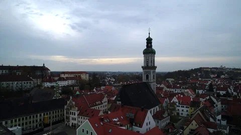Aerial view of Freising Stock Footage 81948268