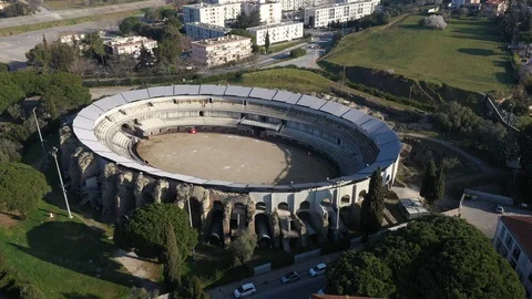 Aerial view of Frejus Video stock 104916439