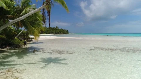 Aerial view of French Polynesia Vidéo 83625868