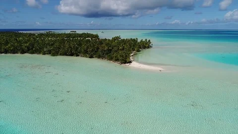 Aerial View of French Polynesia Stock Footage 83717138