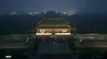 Aerial View, Gate to Forbidden City, Center Beijing, China, Air Pollution, Smog HD Footage