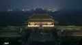 Aerial View, Gate to Forbidden City, Center Beijing, China, Air Pollution, Smog HD Footage