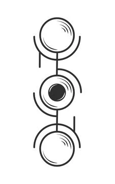 Aerial view of geoglyphs Stock Illustration