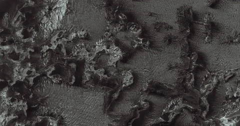 Aerial View Of Geological Planetary Surface Soil Patterns Of Planet Mars Stock Footage 170802999