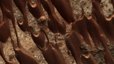 Aerial View Of Geological Planetary Surface Soil Patterns Of Planet Mars Stock Footage 171286387