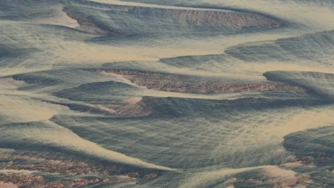 Aerial view of glacial river patterns, Iceland. Stock Footage 340281888