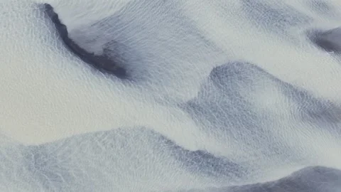 Aerial view of glacial river patterns in Iceland. Stock Footage 340282332
